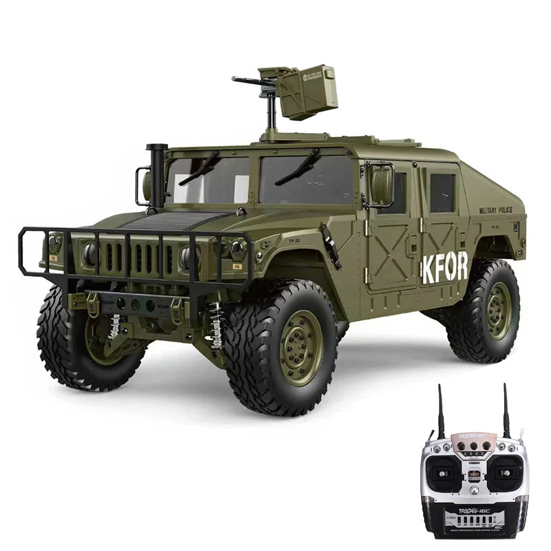 HG P408 RC Car 1/10 2.4G 4WD U.S.4X4 Hummer Military Vehicle Truck Toys