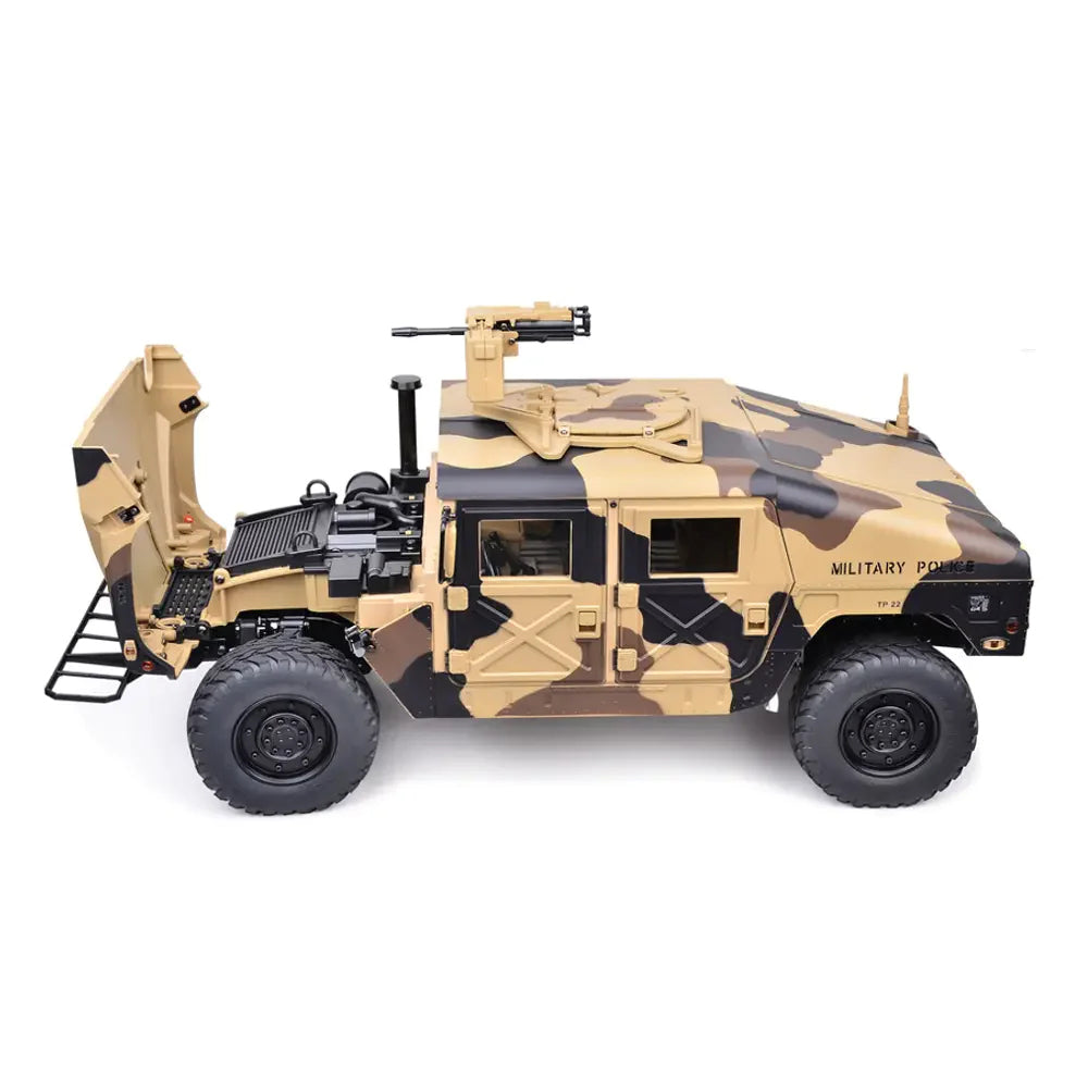 HG P408 RC Car 1/10 2.4G 4WD U.S.4X4 Hummer Military Vehicle Truck Toys