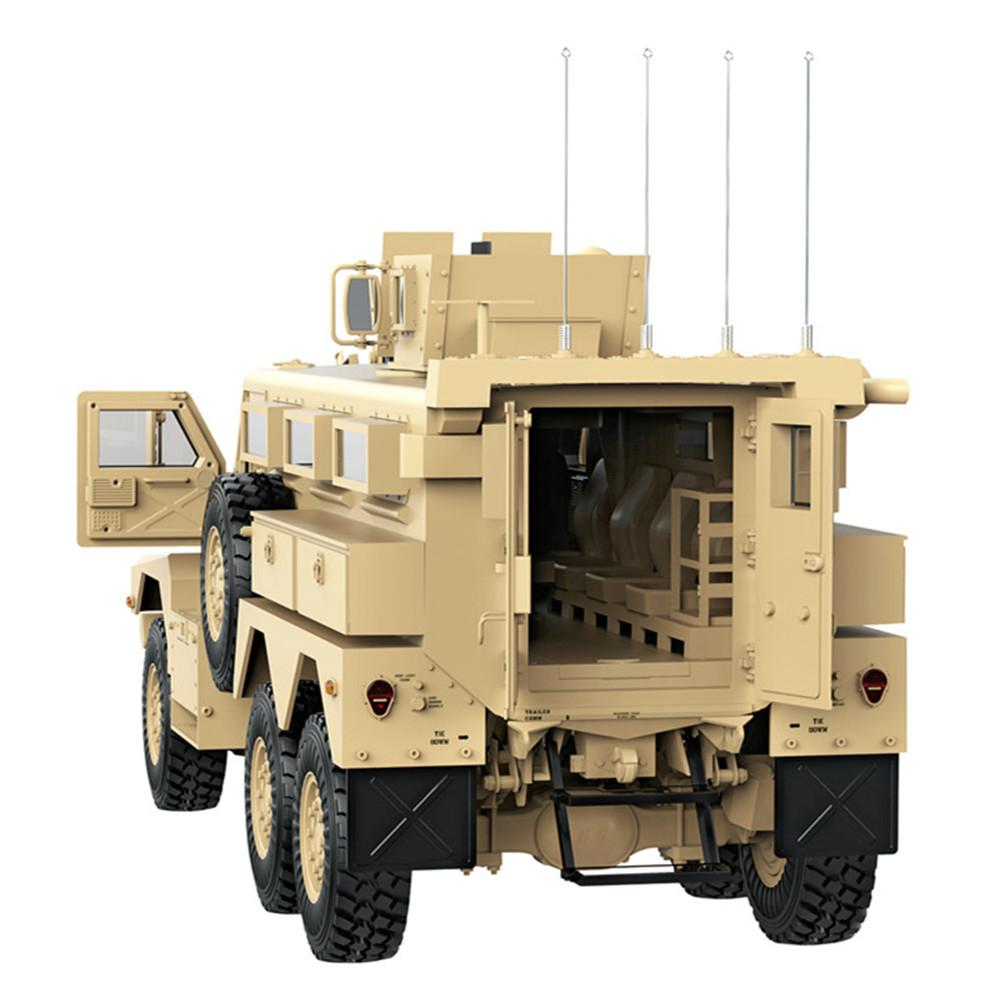 HG P602 RC Car U.S MILITARY COUGAR 6X6 MRAP 1/12 2.4G 16CH Upgraded Light Sound Function