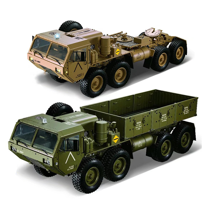 HG P801 P802 US Army Military Truck RC Car 1/12 8X8 M983 2.4G with Sound & Light Upgrades 5KG Load Capacity