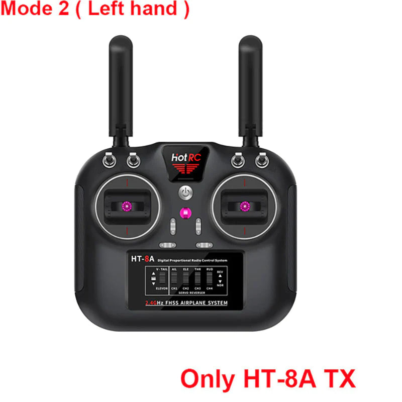 HOTRC HT-8A 2.4G 8CH RC Transmitter FHSS & 8CH Receiver With Box For FPV Drone RC Airplane Helicopter