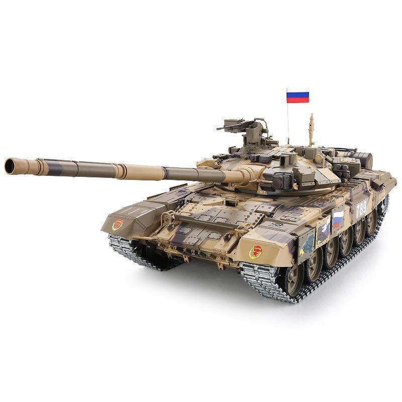 Heng Long RC Tank 3938-1 T90 1/16 Main Battle Tank Spin Turret Upgrade Metal RC Tank toys