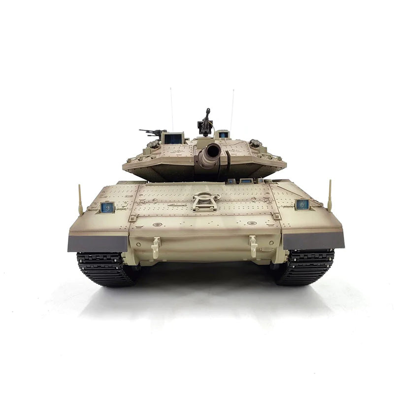 Heng Long Tank 3858 Merkava MK IV 1/16 Israel Main Battle Tank IDF TK7.0 Turret 360° Rotating Upgrade Metal Version RC Tank Toys Gift