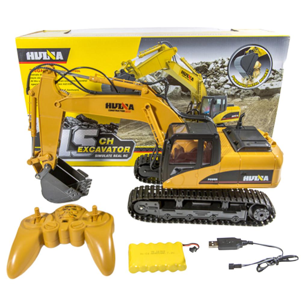 Huina 1550 RC Excavator 680° Rotating 2.4G 1:14 RC Car Toy