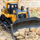 Huina 1569 Alloy Bulldozer Excavator 9CH 2.4G RC Engineering Car Toys