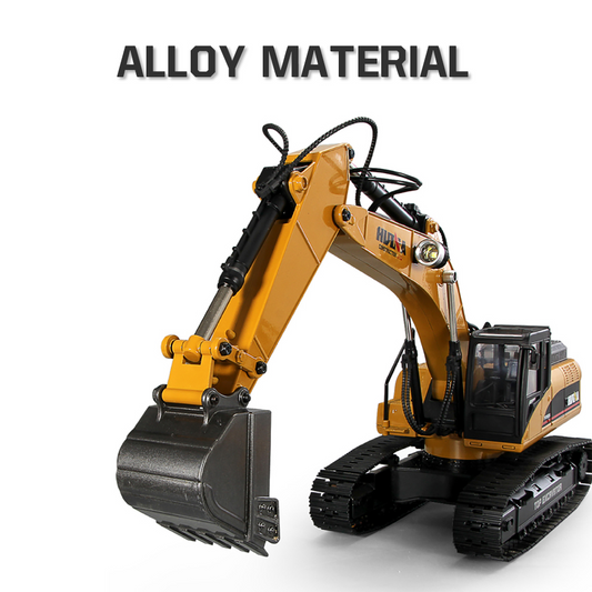 Huina 580 Full Alloy Hydraulic Excavator 2.4GHz 23CH 1:14 RC Off Road Construction Car Toy