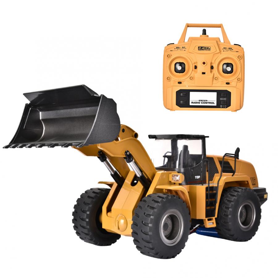 Huina 583 Alloy Bulldozer Excavator 2.4G 10CH 1:14 Engineering Construction RC Car