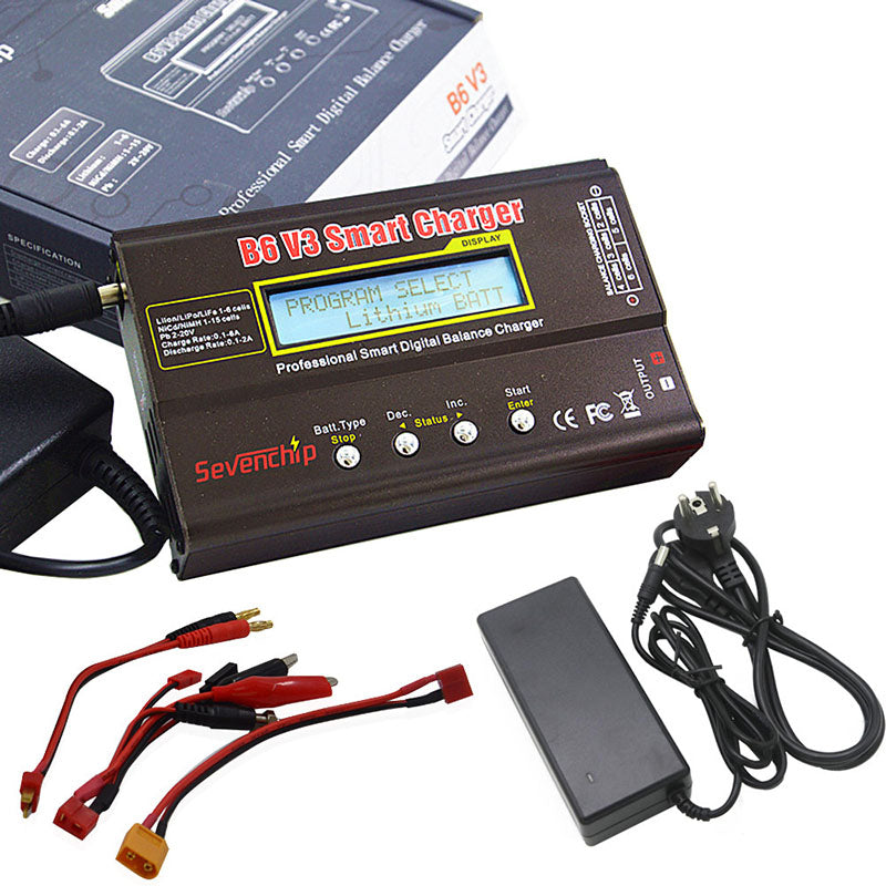 IMAX B6 V3 80W Multi-functio Lipo Balance Charger/Discharger With 12V 5A AC Adapter For RC Lipo LiHV LiIon LiFe NiCd NiMH PB