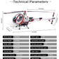 JCZK 300C PRO 2.4G 12CH Flybarless RC Helicopter Model with H1 Smart Flight Control and GPS Positioning (RTF Version)