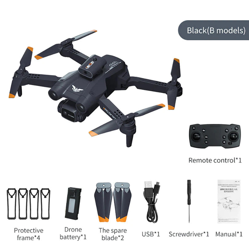 JJRC H106 RC Drone 4 sides Avoid Obstacle WiFi FPV ESC 8K Dual HD Came