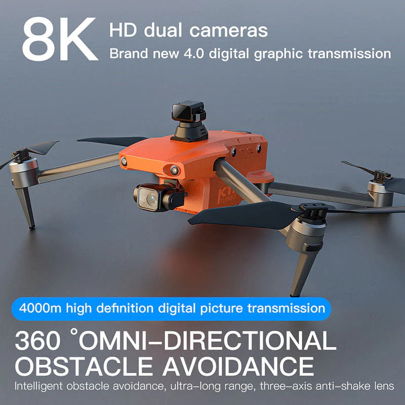 K11 Turbo 8K RC Drone Profesional 3-Axis Gimbal GPS 5G WiFi Brushless Foldable 4KM FPV RC Quadcopter