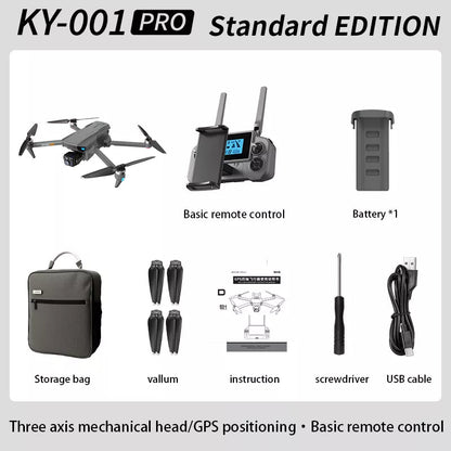 KY001 PRO 3-Axis Gimbal 8K Drone Intelligent Obstacle Avoidance 5G GPS Large size Quadcopter with Screen Remote Control