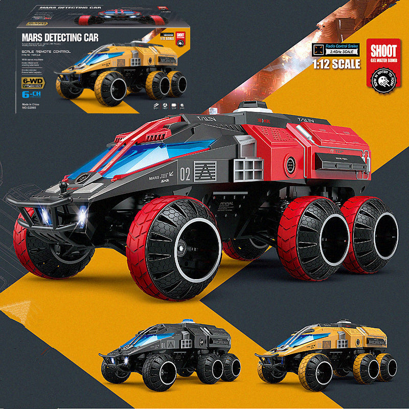 Large Mars Rover Vehicle 6×6 RC Tank 1:12 Water Bomb Toy Car