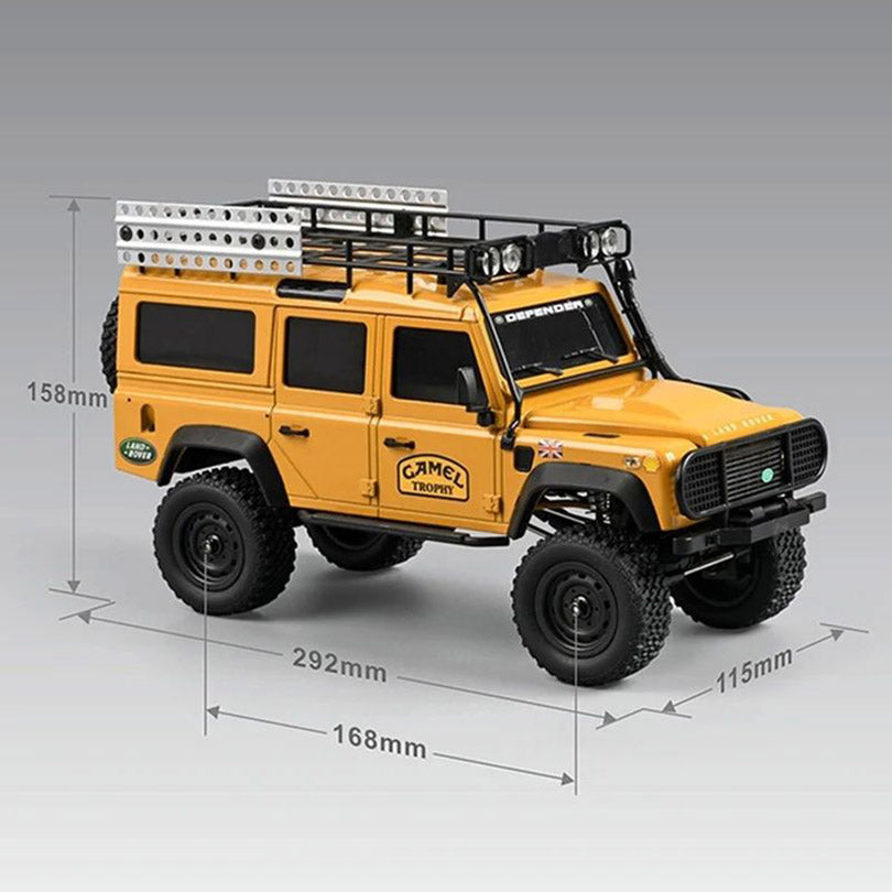 MNRC MN111 4WD RC Car RTR 1/18 LED Light Climbing Rock Crawler Off-Road Truck Portal Axle Alloy Shell Classic Vehicles