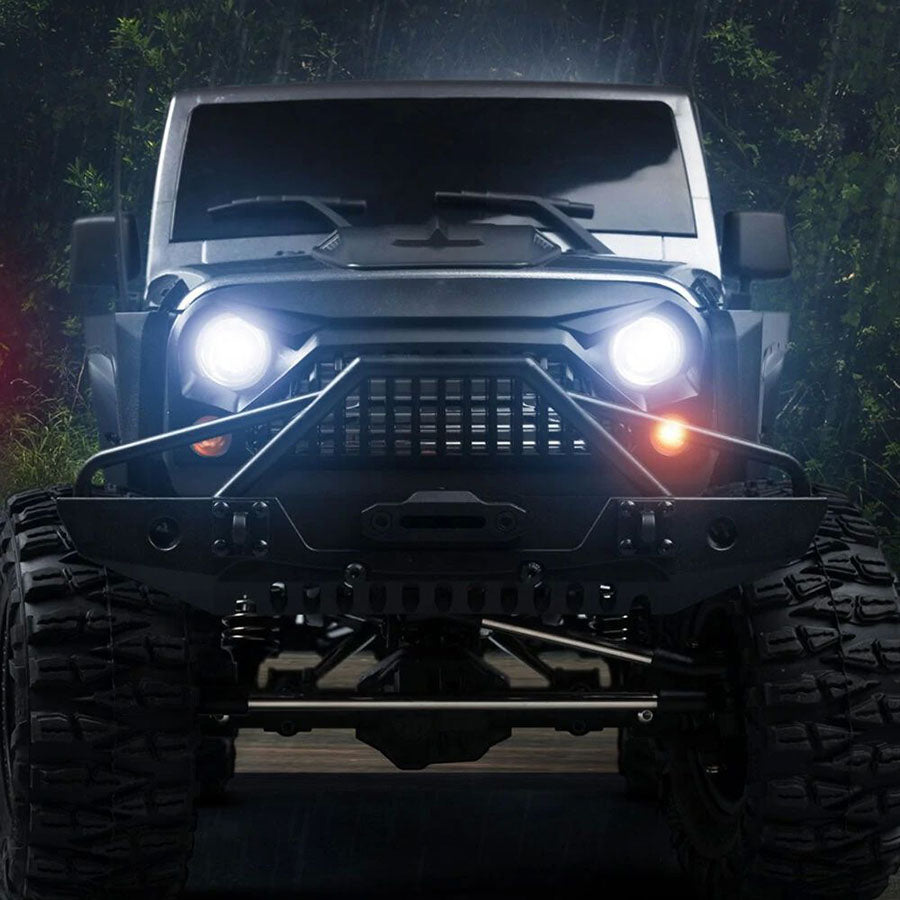 MNRC MN222 4WD RC Car 1/10 Rock Crawler Off-Road Climbing Truck Full Proportional RC Car with LED Light