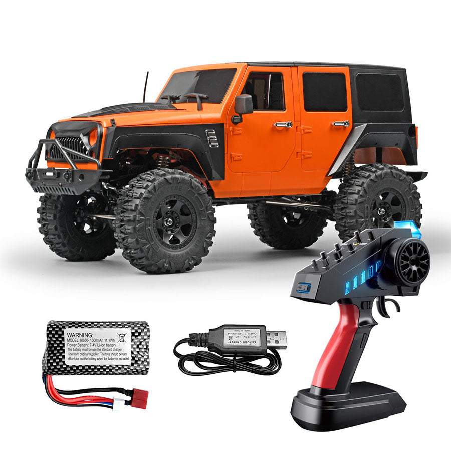 MNRC MN222 4WD RC Car 1/10 Rock Crawler Off-Road Climbing Truck Full Proportional RC Car with LED Light