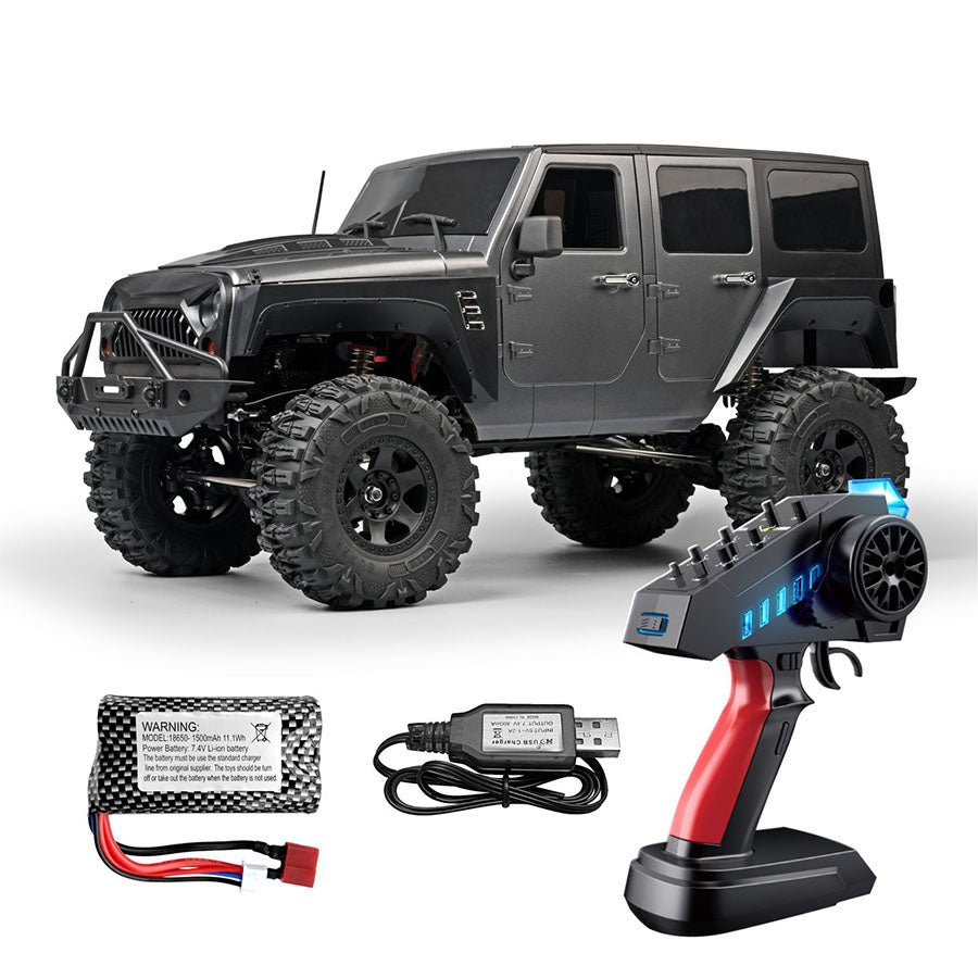 MNRC MN222 4WD RC Car 1/10 Rock Crawler Off-Road Climbing Truck Full Proportional RC Car with LED Light