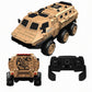 Military Truck Armored Vehicle RC Car 1/16 6WD Army Armored All Terrain Off-Road Truck