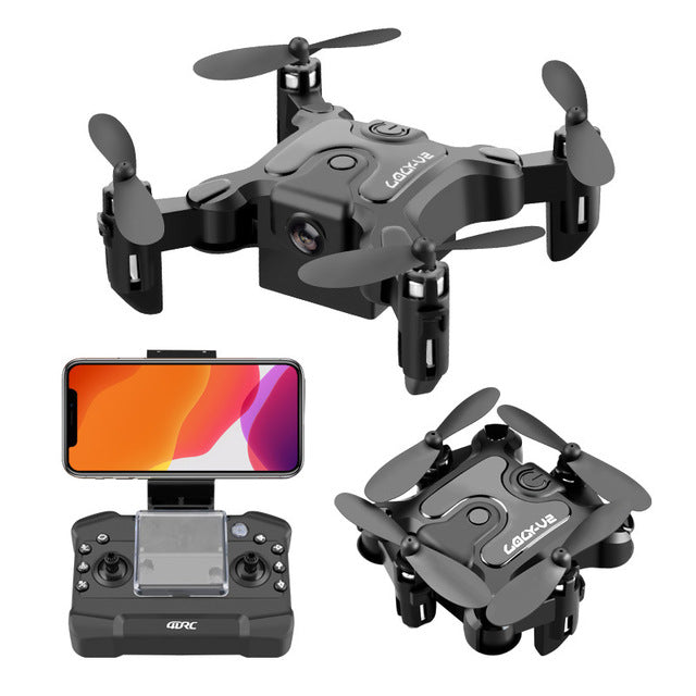 Mini Drone V2 4K 1080P HD Camera WiFi Fpv Air Pressure Altitude Hold RC Drone