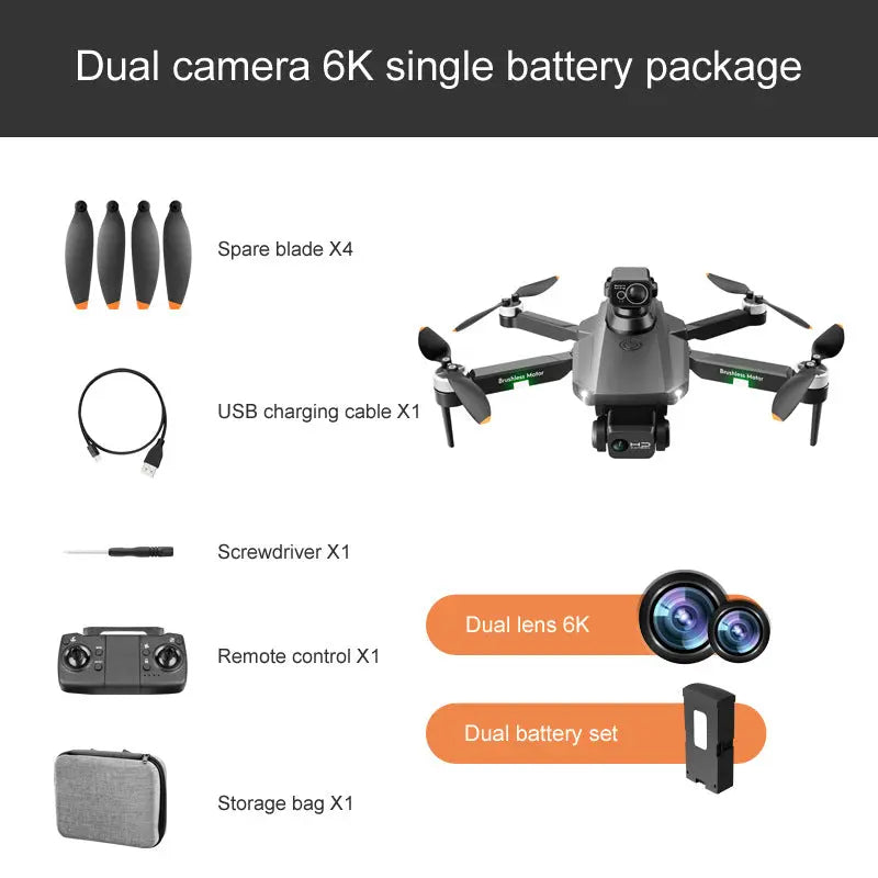 NEW RC Drone RG101 MAX GPS Professional 4K Dual HD Camera FPV 3Km Fold