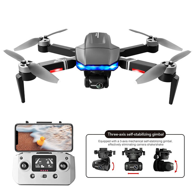 New Drone S7S 3-Axis Gimbal 4K Camera Aerial Pography Brushless Motor Foldable Quadcopter Toys