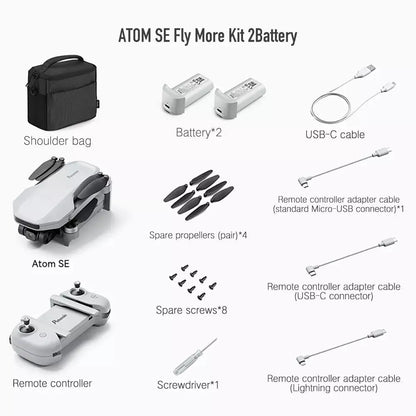 Potensic ATOM SE 4K Drone EIS Camera 249g 4KM GPS Tracking Quadcopter RTF Fly More Kit 2Battery - drone | FUNYAT