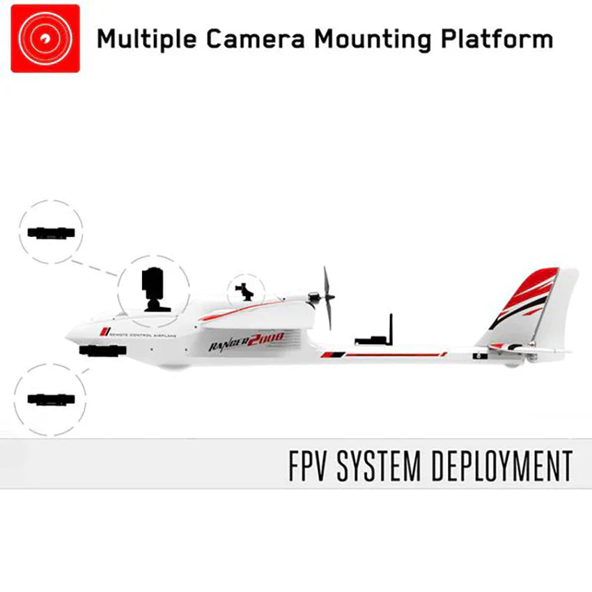 RC Airplane Volantex Ranger 2000 V757-8 2000mm Wingspan EPO FPV Aircraft PNP