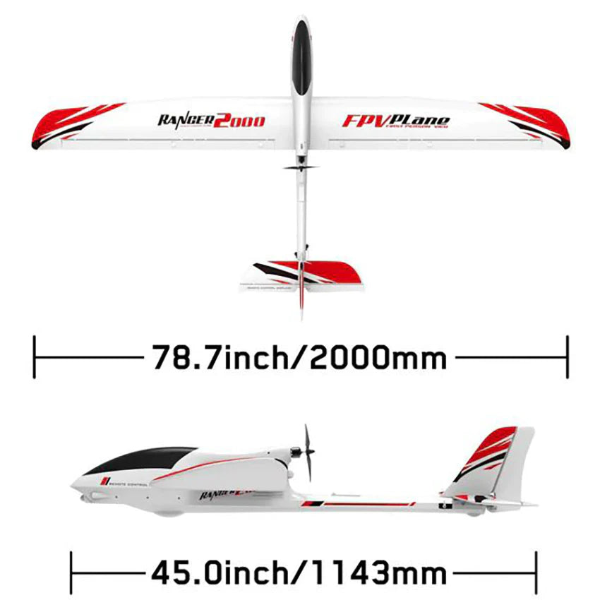 RC Airplane Volantex Ranger 2000 V757-8 2000mm Wingspan EPO FPV Aircraft PNP FUNYAT