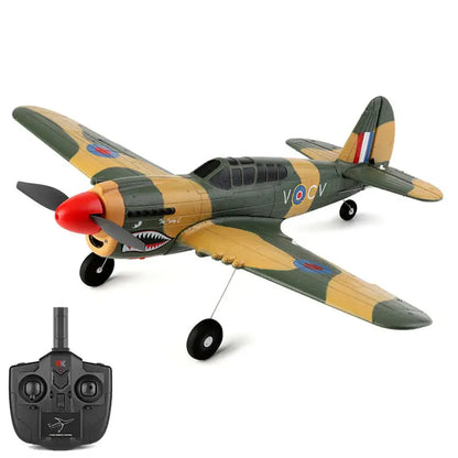 XK A220 P40 RC Airplane 384mm 4CH 2.4G 3D/6G 6-Axis Gyro EPP Fixed Wing Aircraft RTF 3 Battery - rc airplane | FUNYAT