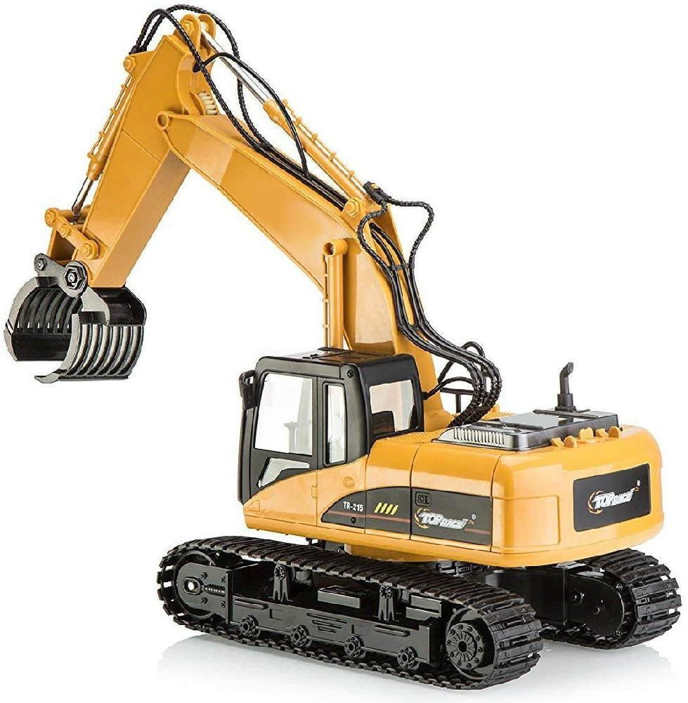 Huina 1570 RC Alloy Excavator Grabbing Machine 1:14 16CH Engineering Car Toy