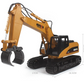 Huina 1570 RC Alloy Excavator Grabbing Machine 1:14 16CH Engineering Car Toy