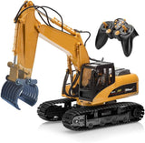 Huina 1570 RC Alloy Excavator Grabbing Machine 1:14 16CH Engineering Car Toy