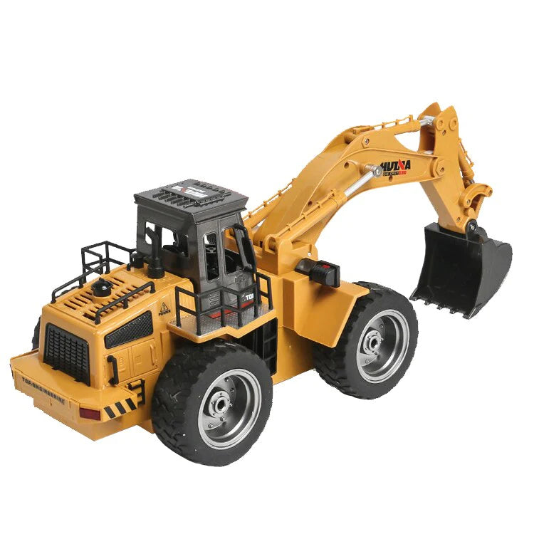 RC Alloy Excavator Huina 1530 6CH 1:18 Wheel Excavator Toy