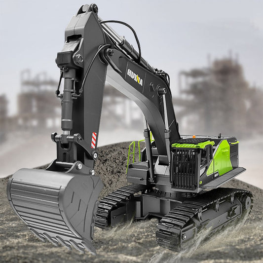 Huina 1593 Alloy Excavator 1:14 22CH 2.4GHz RC Engineering Car Toy