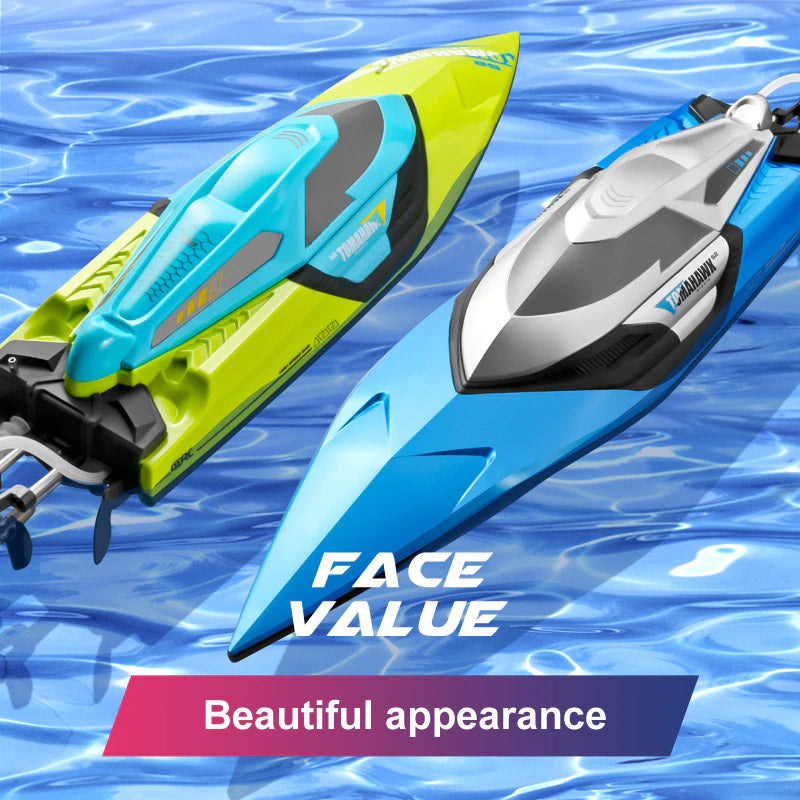 RC Boat High Speed 70KM/H 50CM Large SpeedBoat Waterproof Capsize Reset Racing Boat Toy Gift