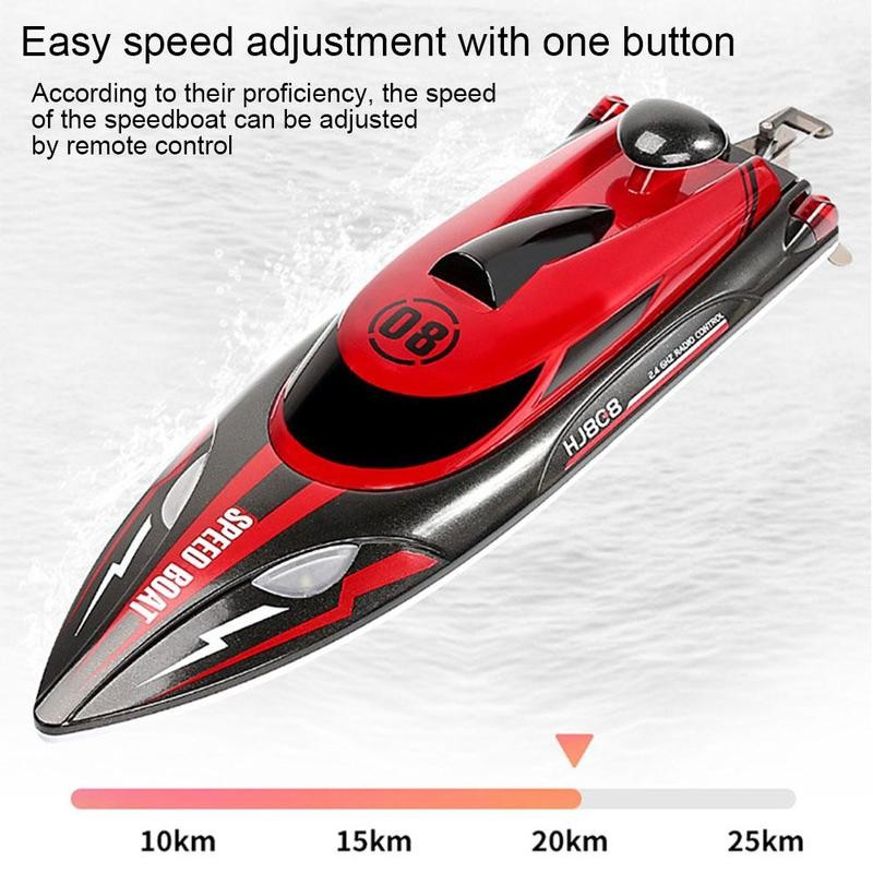 RC Boat HJ808 SpeedBoat Dual Motor High-speed Strong Power System Outdoor RC Boat Toys