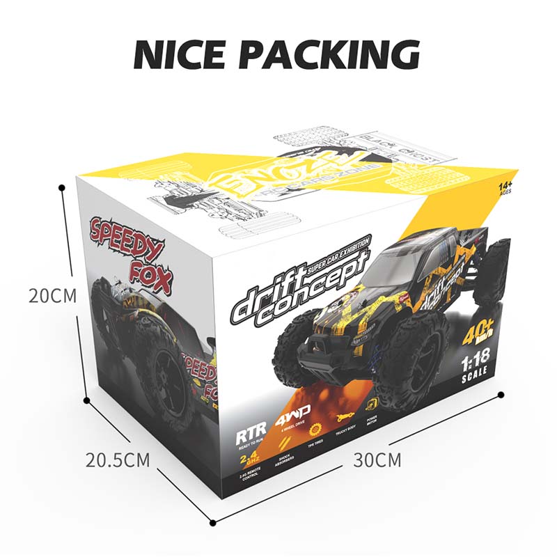 RC Car 1:18 Brushless Full-Scale High-Speed Car Off-Road Climbing 4WD Waterproof drift RC Car