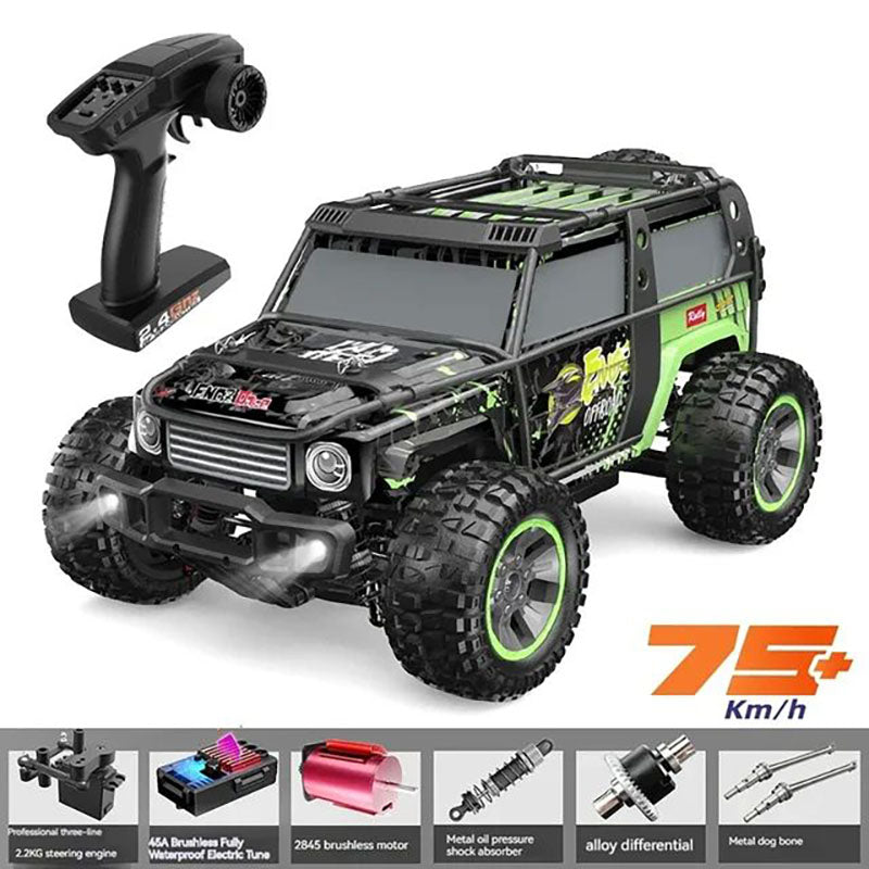 RC Car Brushless Motor 1/10 4WD High Speed Off-Road Truck Big Foot Drift Car