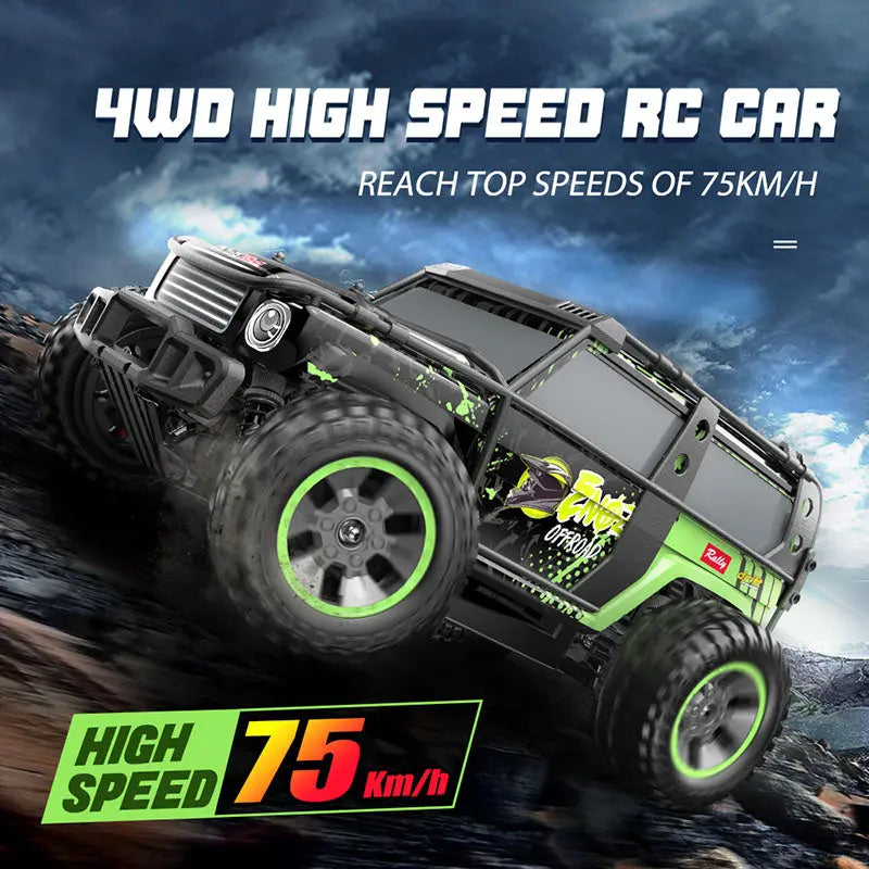 RC Car Brushless Motor 1 10 4WD High Speed Off Road Truck Big Foot Dri