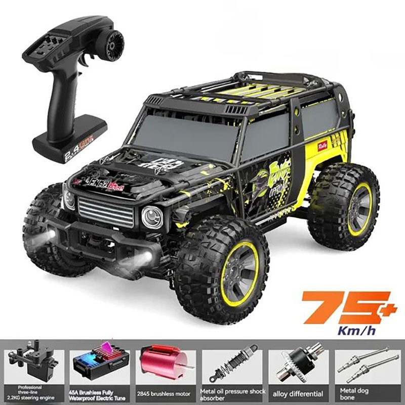 RC Car Brushless Motor 1/10 4WD High Speed Off-Road Truck Big Foot Drift Car