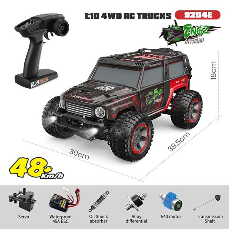 RC Car Brushless Motor 1/10 4WD High Speed Off-Road Truck Big Foot Drift Car