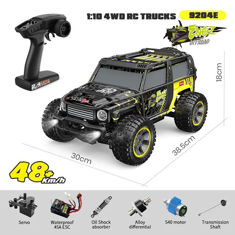 RC Car Brushless Motor 1/10 4WD High Speed Off-Road Truck Big Foot Drift Car