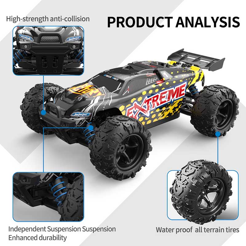 RC Car 1:18 Full-Scale High-Speed Off-Road Climbing 4WD Waterproof drift RC Car