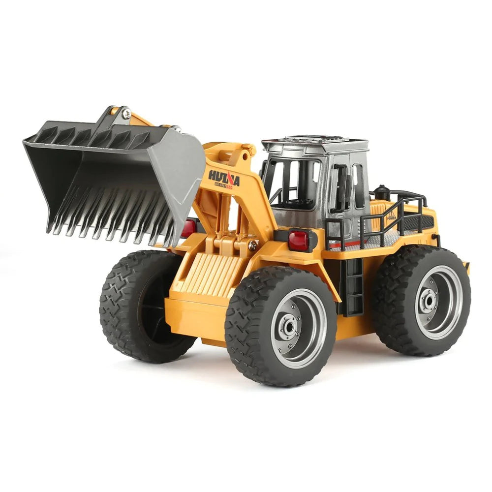 Huina 1520 Metal Excavator Bulldozer Front Loader 6CH 1:18 2.4GHz Engineering RC Car Toy