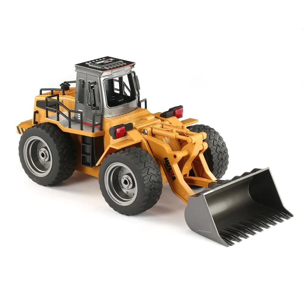 Huina 1520 Metal Excavator Bulldozer Front Loader 6CH 1:18 2.4GHz Engineering RC Car Toy