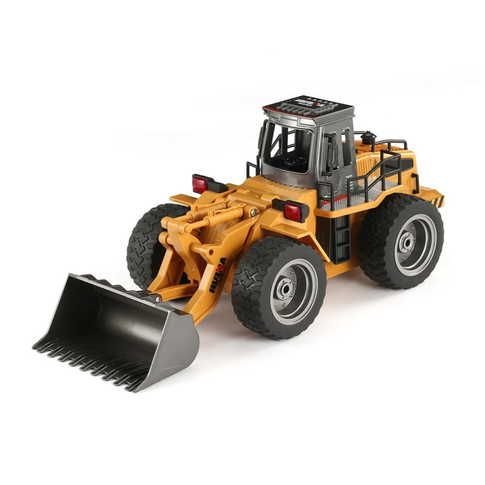 Huina 1520 Metal Excavator Bulldozer Front Loader 6CH 1:18 2.4GHz Engineering RC Car Toy