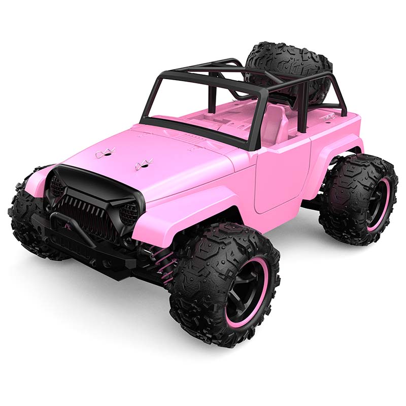 RC Car Pink 1:18 Full-Scale High-Speed Car Off-Road Climbing 4WD Waterproof drift RC Car FUNYAT