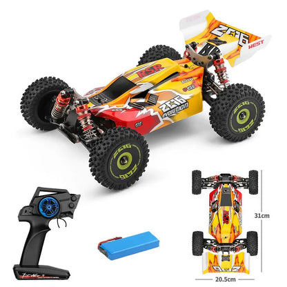 Wltoys 144010 1/14 Scale 4WD Brushless RC Car 75km/h High Speed Metal Chassis Off-Road Drift RTR 1Battery - rc car,rc truck | FUNYAT
