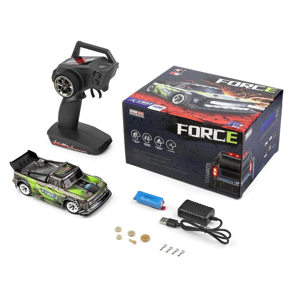 RC Drift Car Wltoys 284131 RTR 1/28 2.4G 4WD Short Truck Metal Chassis with LED Light