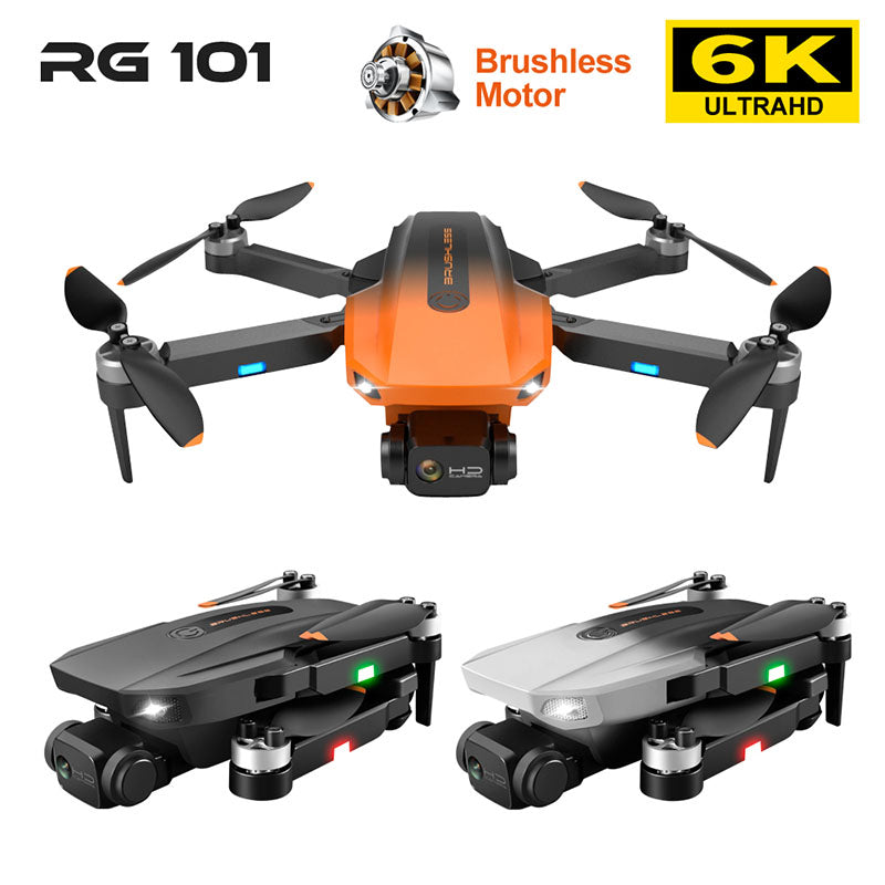 RC Drone RG101 6K Dual HD Camera 3KM FPV GPS 5G WiFi Brushless Motor Foldable Quadcopter